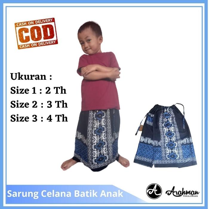 Gambar Sarung Celana Batik Anak Balita (2 - 4 Tahun) - Biru, 3 dari Arahman Store_NEW undefined Tokopedia