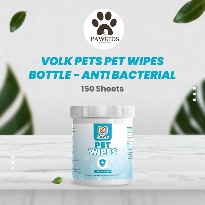 Gambar Volk pet eye & ear wipes 150pads pembersih kotoran mata hewan dari Pawkids Kota Malang Tokopedia