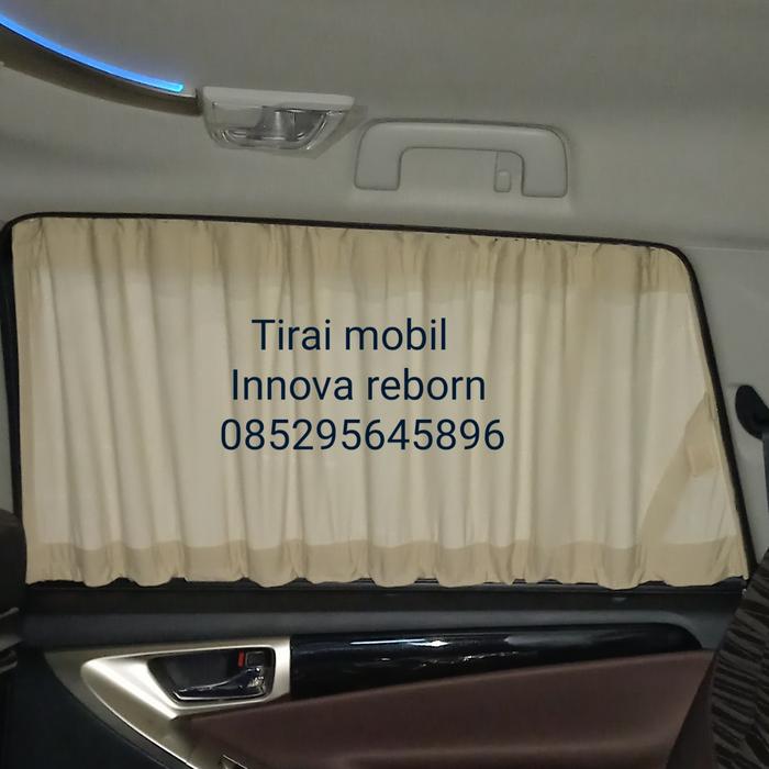 Gambar tirai mobil innova reborn th 2022 - cream muda, Innova 2020 dari tirai mobil undefined Tokopedia