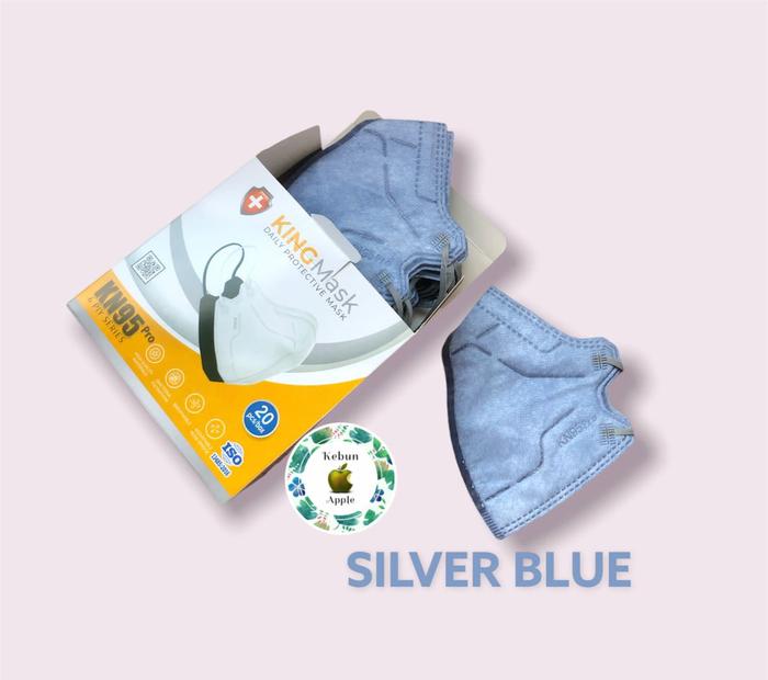 Gambar Masker KN95 KINGMASK 6PLY PRO isi 20 PCS - SILVER BLUE dari Warung Viral_NEW undefined Tokopedia