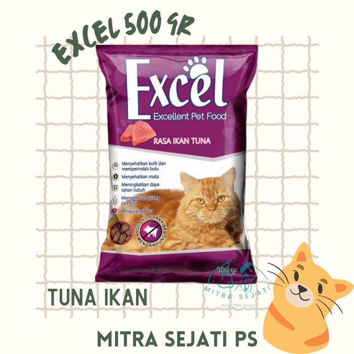 Gambar Excel Pakan Kucing 500gr - Ungu dari Mitra Sejati Poultry Shop undefined Tokopedia