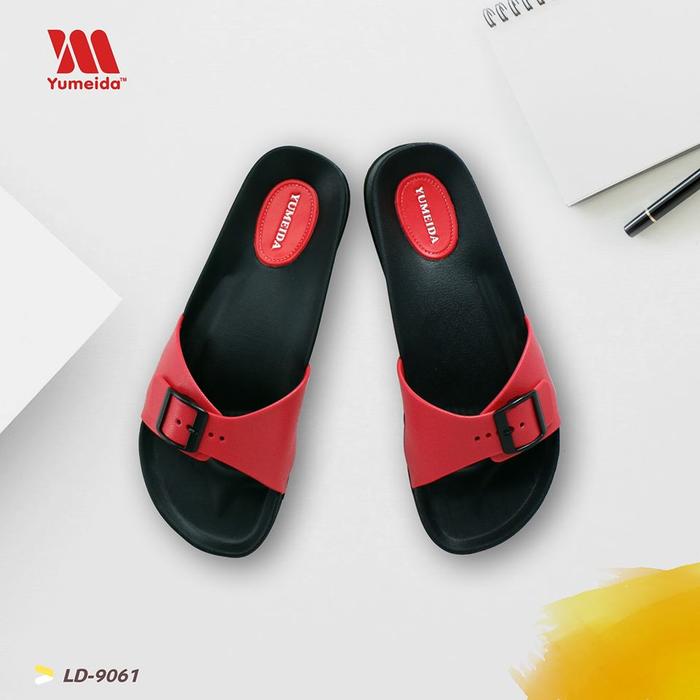 Gambar Yumeida LD 9061 L Sandal Flat Wanita - Merah, 37 dari Rhaya Grosir undefined Tokopedia