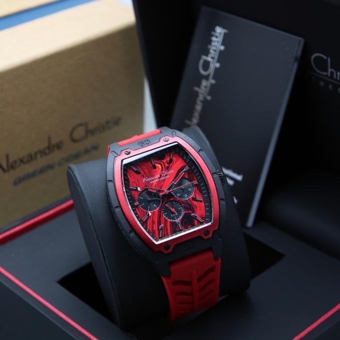 Gambar [ORIGINAL] Jam Tangan Alexandre Christie 2971 AC 2971 GREEN OCEAN - Red Black dari TOKOJAMKU_NEW undefined Tokopedia