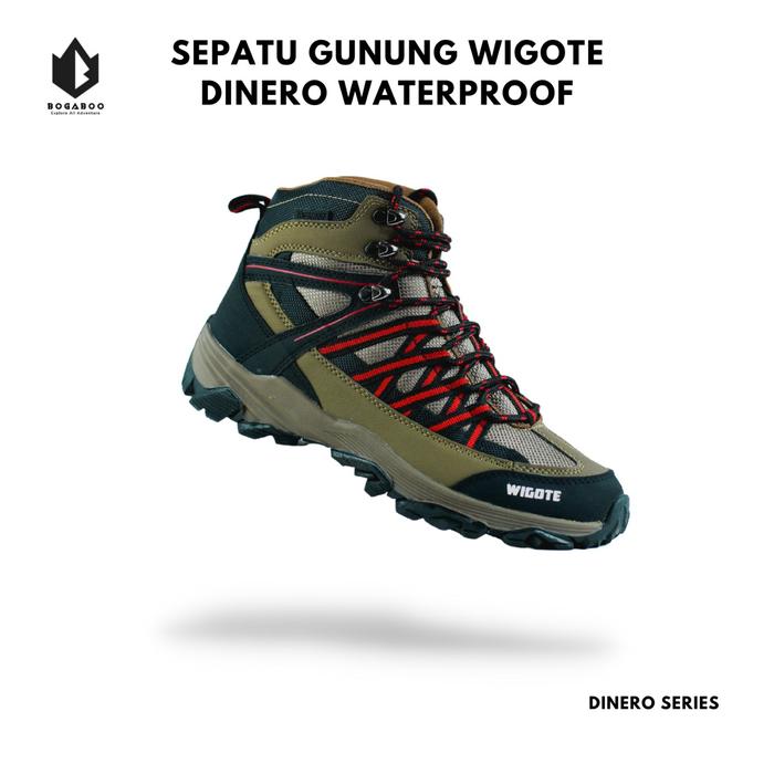 Gambar Sepatu Gunung Wigote Dinero Waterproof - Sepatu Hiking Trekking Hiking - Cokelat, 42 dari BOGABOO INDONESIA undefined Tokopedia