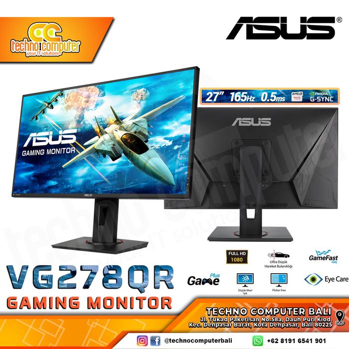 Gambar Led Monitor ASUS VG278QR Full HD 1920 x 1080 165hz 0.5ms dari Techno Computer Bali undefined Tokopedia