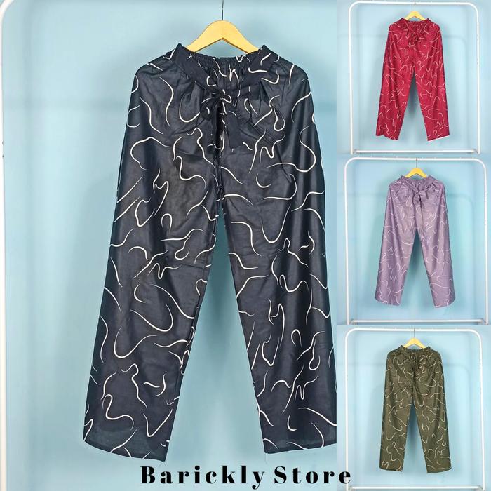Gambar Celana Kulot Wanita Motif Cantik - Random, Super Jumbo dari Barickly-Store undefined Tokopedia