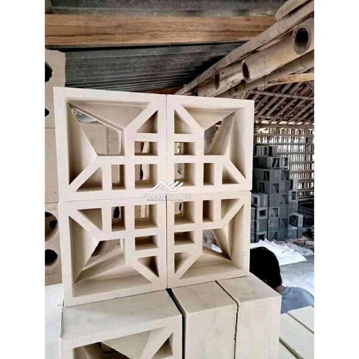 Jual Roster Beton/Roster Modern /Lubang Angin minimalis putih/ Roster ...