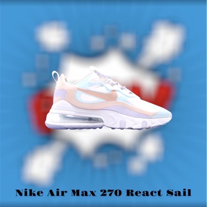 Promo Nike Air Max 270 React Sail Putih, 40 Kota Bandung