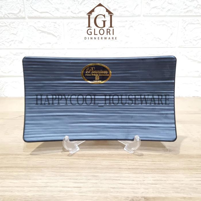 Gambar GLORI Premium Melamin 22x12,5x2,5cm | Piring Sate Yakitori 2907 - Hitam dari HappyCool Houseware undefined Tokopedia