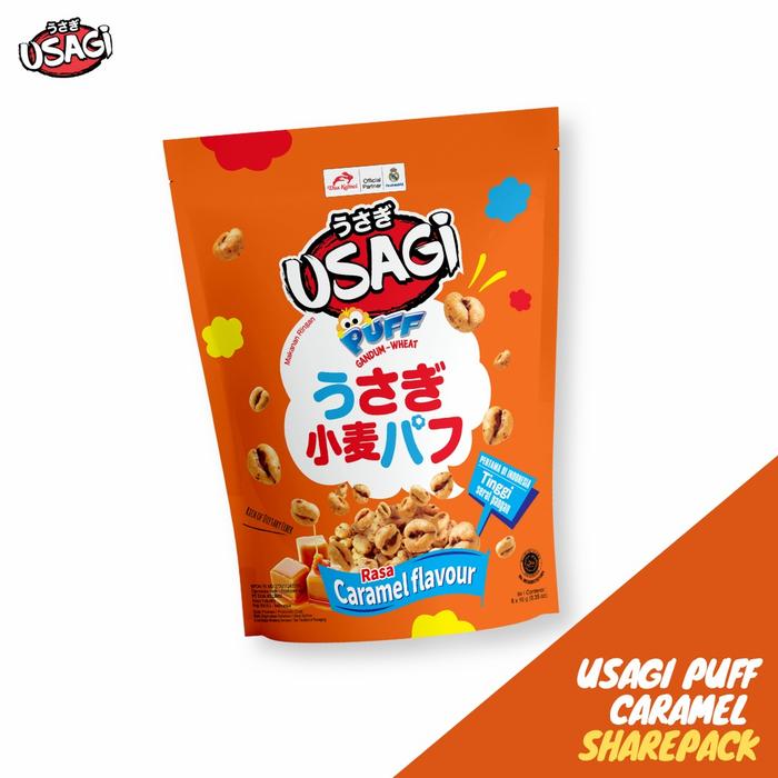 Gambar usagi puff gandum sharepac 64 gram caramel dari KIMAYSTORE Kota Tangerang Tokopedia