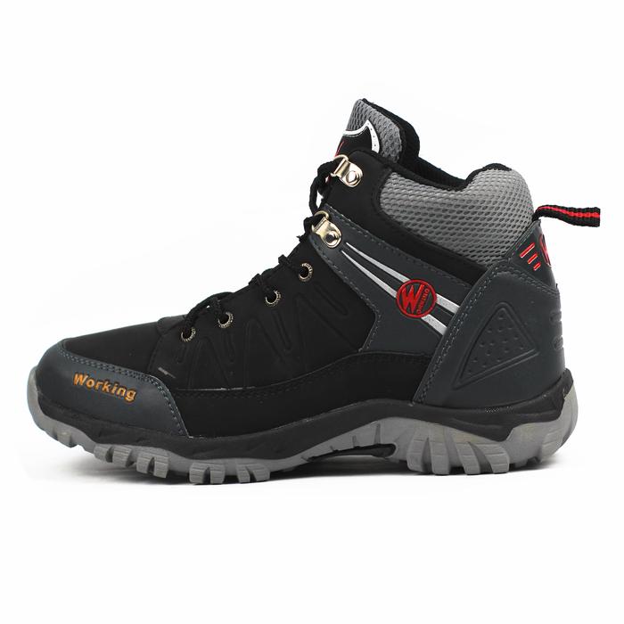 Gambar Sepatu Gunung Pria Working Fashion Hiking Shoes G 01 - Hitam, 43 dari RacunTokopedia. undefined Tokopedia