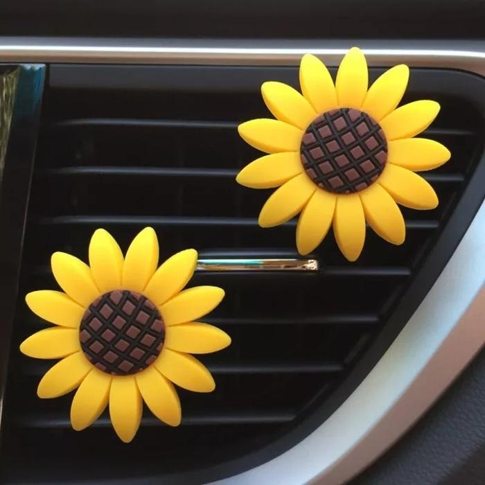 Gambar car vent clip Sun Flower - klip ac mobil Essential oil aromaterapi - Tipe A dari Asasaa_Shop undefined Tokopedia