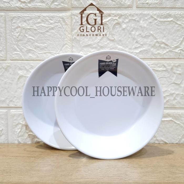 Gambar GLORI Premium Melamin 14x14x3cm | Piring Pudding | Piring Sambal G5006 - Putih dari HappyCool Houseware undefined Tokopedia