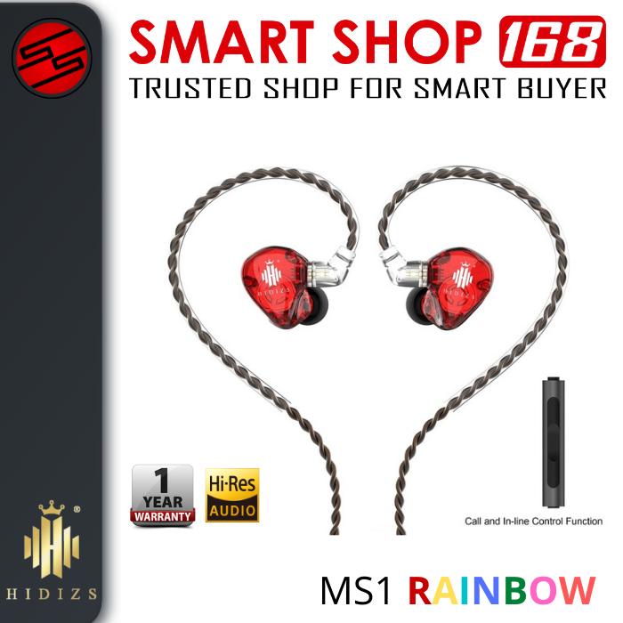Gambar Hidizs MS1 RAINBOW / MS 1 RAINBOW Hi-Fi In Ear Monitor Earphones - Merah dari Smart Shop 168 undefined Tokopedia