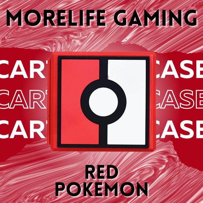 Gambar Nintendo switch premium cartridge case, game card case switch - Merah - Pokemon dari MoreLife.Gaming undefined Tokopedia