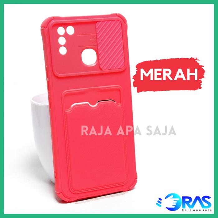 Gambar Soft Case INFINIX HOT 9 Play Dompet Kartu Silikon Casing Infinik Mika - Merah dari Raja Apa Saja 1 undefined Tokopedia