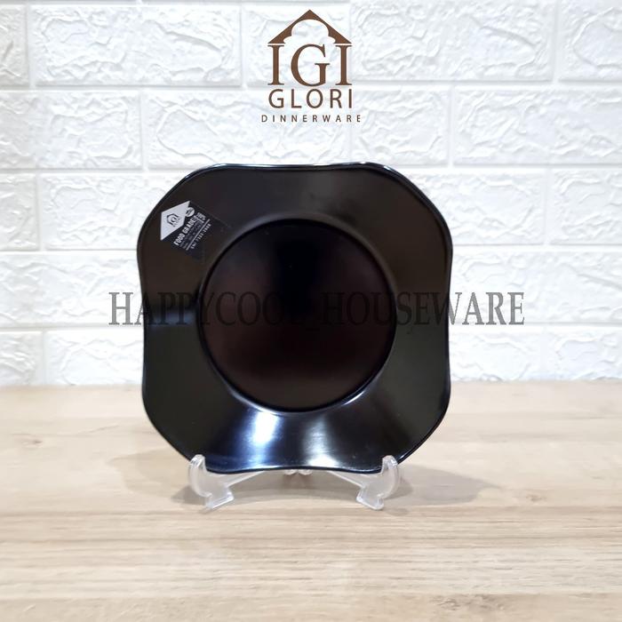 Gambar GLORI Premium Melamin 16x16x4cm | Mangkok Makan Gelombang 7in Y4215 - Hitam dari HappyCool Houseware undefined Tokopedia