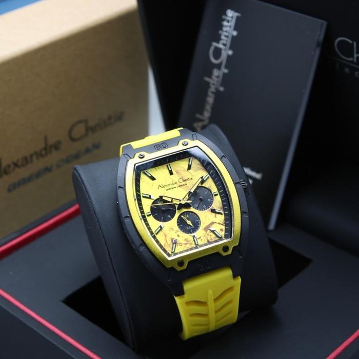 Gambar [ORIGINAL] Jam Tangan Alexandre Christie 2971 AC 2971 GREEN OCEAN - Yellow dari TOKOJAMKU_NEW undefined Tokopedia