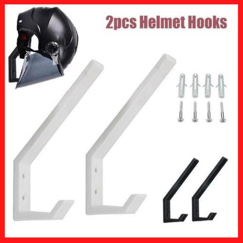 Gambar Tempat Penyimpanan Helm / Gantungan Helm Dinding / Buat Motor & Sepeda - Putih dari DecorAntik undefined Tokopedia