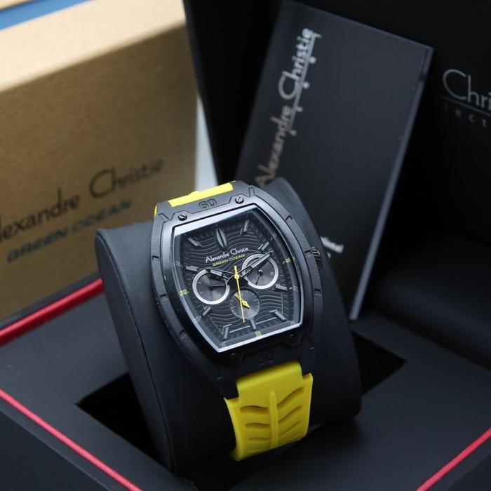 Gambar [ORIGINAL] Jam Tangan Alexandre Christie 2971 AC 2971 GREEN OCEAN - Black Yellow dari TOKOJAMKU_NEW undefined Tokopedia