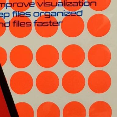 Gambar Stiker label T&J no.115 dot warna / Label stiker bulat 17mm warna - Merah dari Trisdavin Store undefined Tokopedia