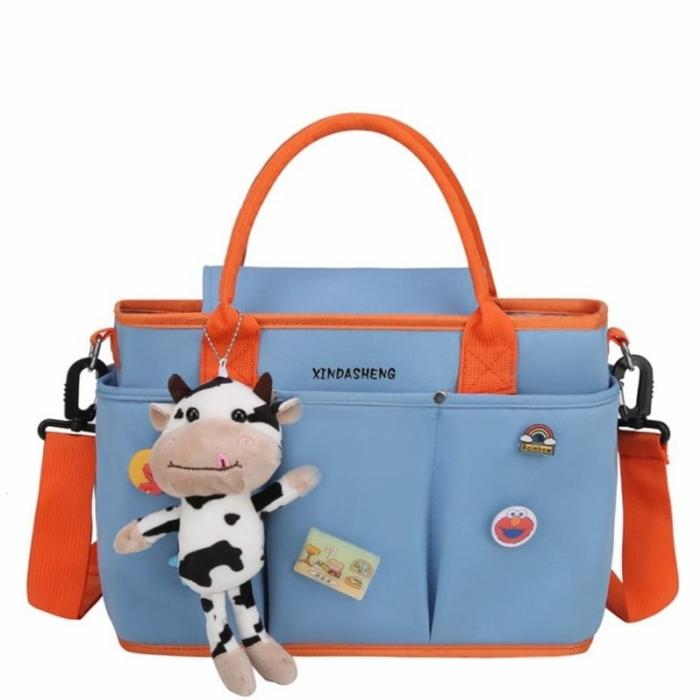 Gambar TAS BAYI BESAR / DIAPER BAG / BABY BAG BIG SIZE - Biru dari 5 benua undefined Tokopedia