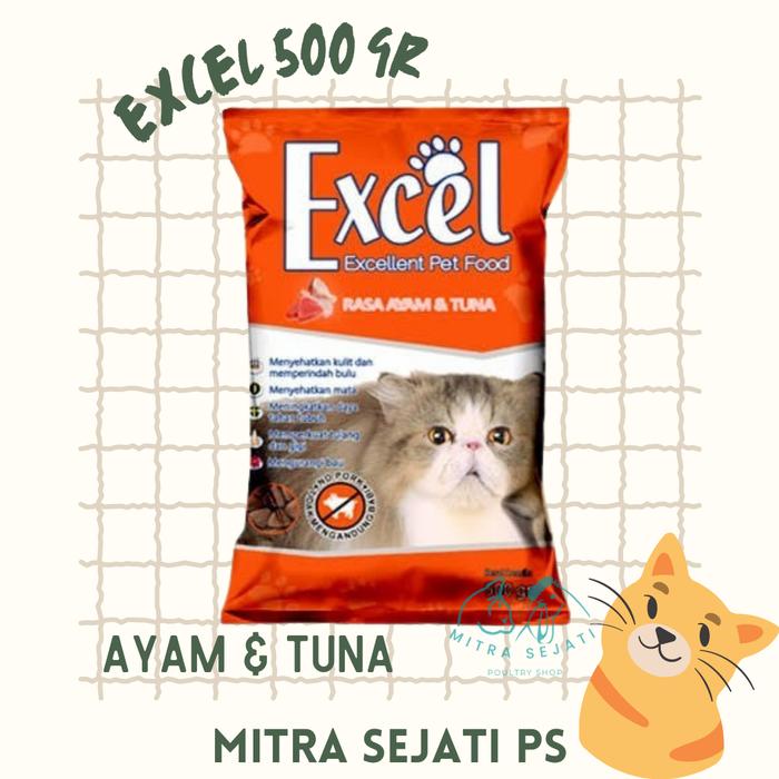 Gambar Excel Pakan Kucing 500gr - Orange dari Mitra Sejati Poultry Shop undefined Tokopedia
