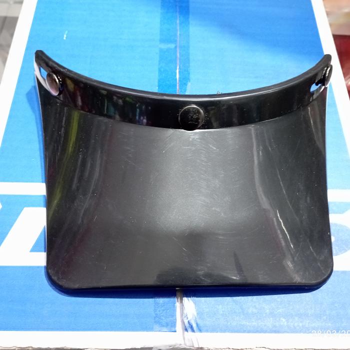 Gambar pet helm bogo retro panjang - hitam glosy dari MR store.20 undefined Tokopedia