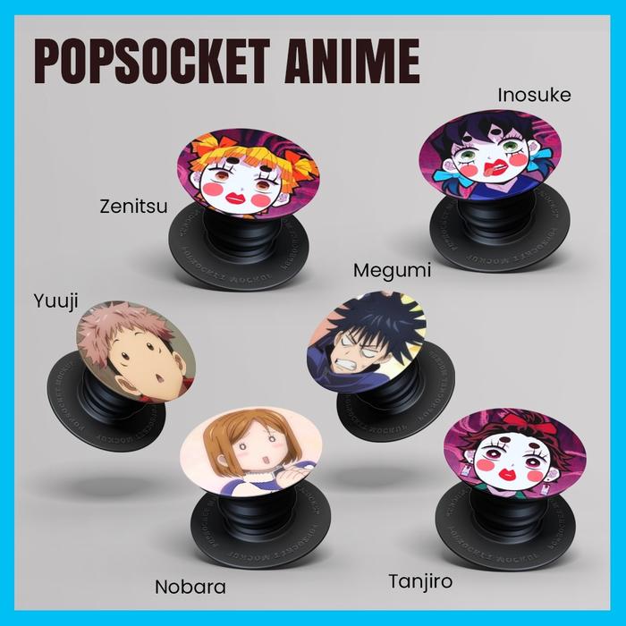 Jual Popsocket Anime Demon Slayer Jujutsu Kaisen Nobara Yuuji