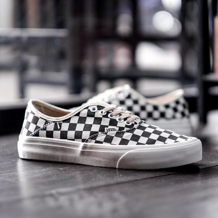 Jual Vans ECO Theory Authentic SF Checkerboard Black White