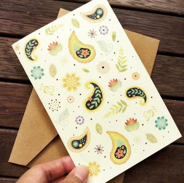 Gambar 1 PACK Kartu Ucapan & Amplop Kosong Polos blank thank you card eucaly - Pan dari Kartu Lopie undefined Tokopedia