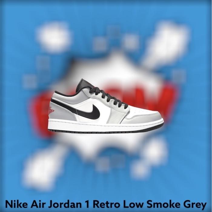 Promo Nike Air Jordan Retro Low Smoke Grey ORIGINAL Abu-abu