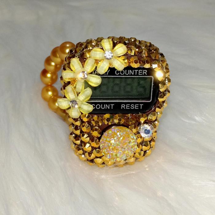 Gambar tasbih digital swarovski blink blink / hampers / gift / souvenir - Gold, Tali Mutiara dari Tasbehdigital undefined Tokopedia