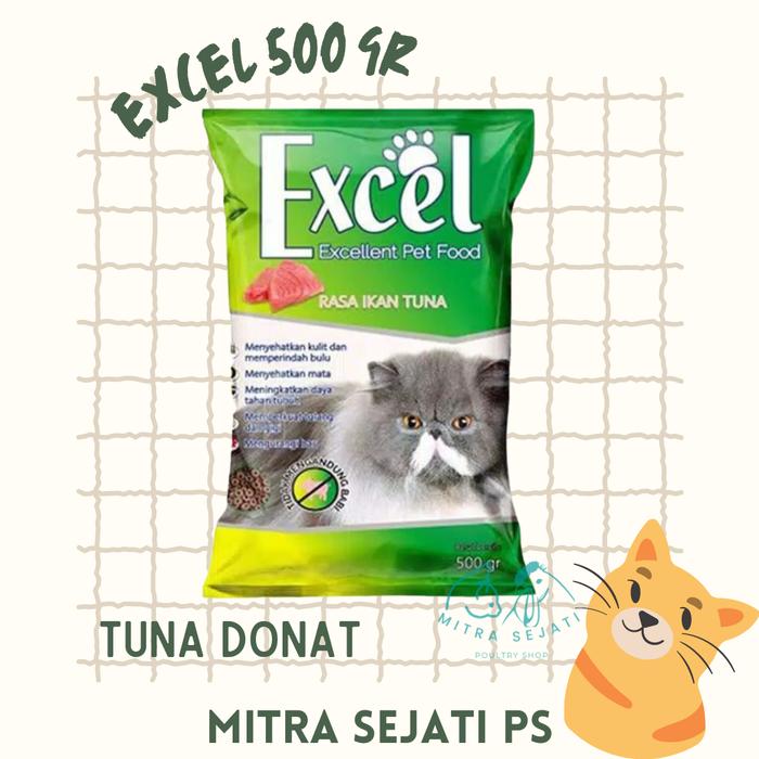 Gambar Excel Pakan Kucing 500gr - Hijau dari Mitra Sejati Poultry Shop undefined Tokopedia