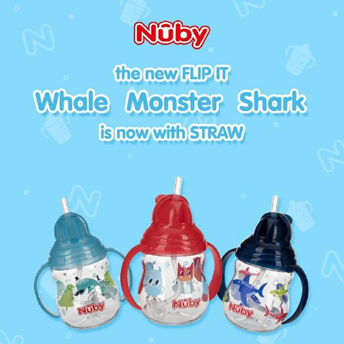 Jual NUBY Tritan Flip It Baby Straw 