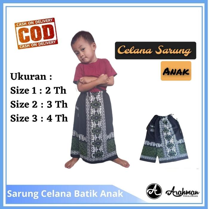 Gambar Sarung Celana Batik Anak Balita (2 - 4 Tahun) - Hijau, 1 dari Arahman Store_NEW undefined Tokopedia