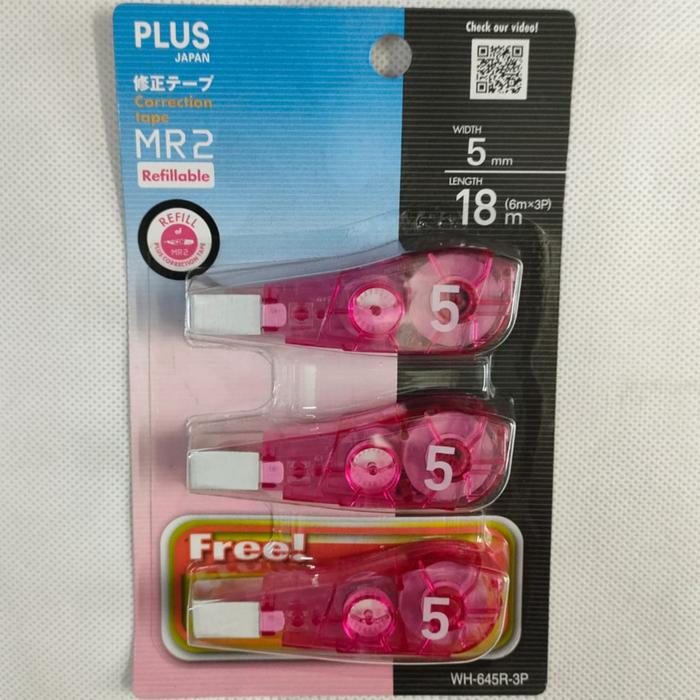 Gambar Correction Tape PLUS JAPAN MR2 Refillable & Refill Jamin Asli Murah - WH-645R-3P dari Bakersfield Computer undefined Tokopedia