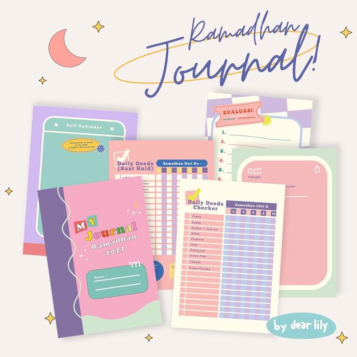 Gambar Dear Lily - Ramadhan Planner 2026 Loose leaf A5 B5 A4 Puasa Planner notebook - PINK, A5 - 6 lubang dari Dear Lily Studio undefined Tokopedia