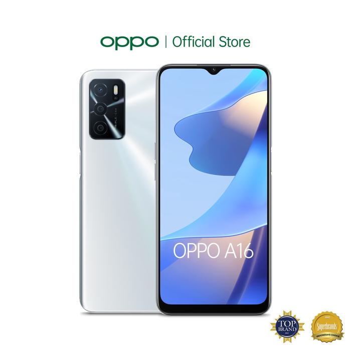 Gambar OPPO A16 RAM 3GB 32GB - SPACE SILVER - 5000mAh - AI TRIPLE CAMERA - Space Silver dari OceanOnlineShop24 undefined Tokopedia