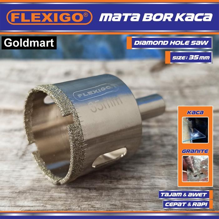 Gambar Mata Bor Kaca Dan Granite 6 mm Original Flexigo Diamon Hole Saw - Ukuran 35 mm dari Goldmart88 undefined Tokopedia