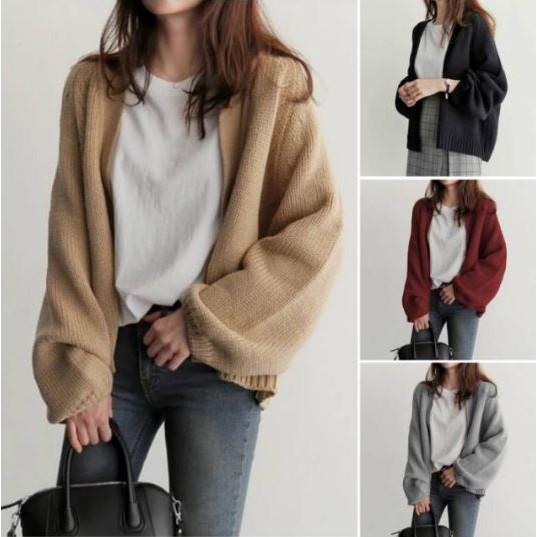 Gambar HOPYLOVY - Cardigan Wanita Fashion Cardi Amelia Bahan Rajut Halus dari BarokahDM undefined Tokopedia