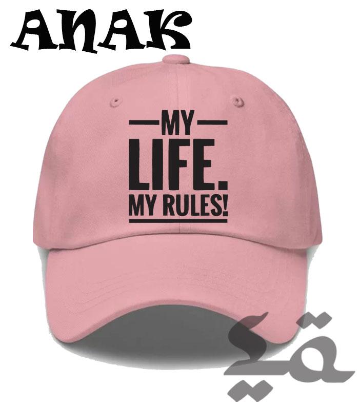 Gambar Topi Anak baseball caps unisex my life my rules - Cream dari Sukaran Olshop84 undefined Tokopedia