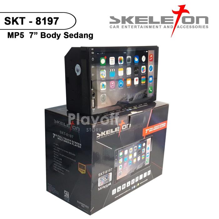 Gambar Tape Mobil Double Din MP5 SKELETON Head Unit Body Pendek Full Touch Screen Bluetooth USB MirrorLink Car - Body Pendek dari Playoff Store undefined Tokopedia