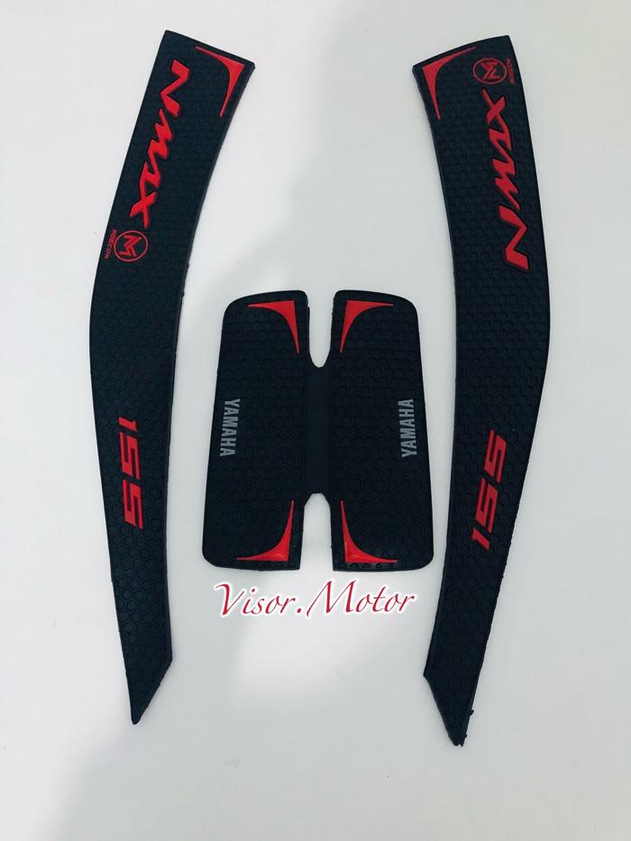 Gambar TANKPAD STICKER KARET NMAX 2020 2021 DECKPAD NMAX NEW SET 3D PNP - Merah dari Visor Market undefined Tokopedia