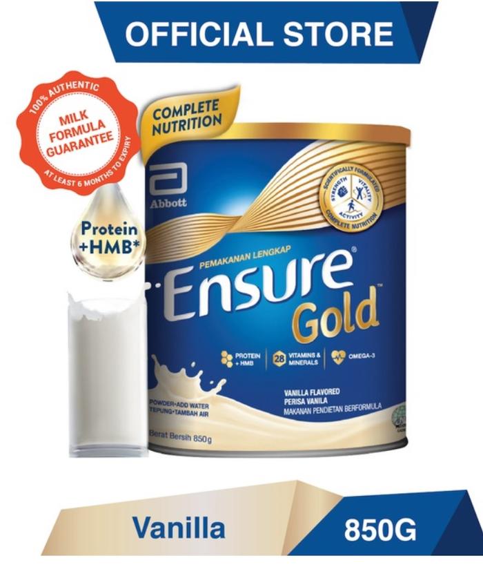 Gambar Malaysia 850gr Susu Abbott Ensure Gold Vanila Wheat Coffee Almond - Vanila dari devanalie undefined Tokopedia