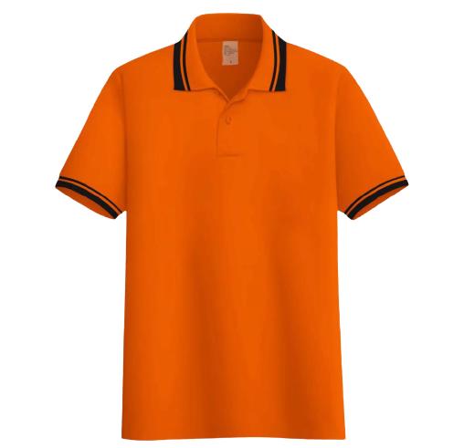 Gambar Kaos poloshirt kerah stripe list |kaos kerah pria seragam polos Orange - Orange, XL dari DailyStore 21 undefined Tokopedia