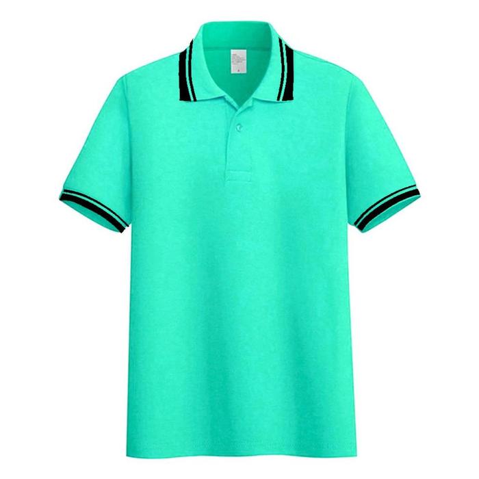 Gambar Poloshirt kerah stripe list | kaos kerah pria seragam polos Hijau Mint - hijau mint, M dari DailyStore 21 undefined Tokopedia