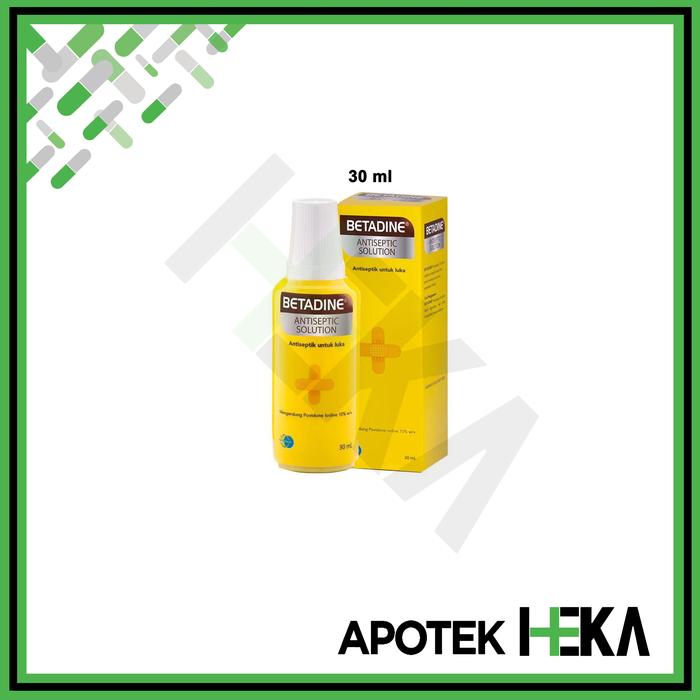 Gambar Betadine Antiseptic Solution 5 ml 30 ml Obat Merah Luka - 30 ml dari Apotek Heka Semarang undefined Tokopedia
