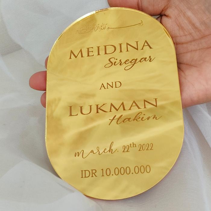 Gambar cutting oval grafir nama akrilik mirror isian mahar seserahan srapbook - varian 2, 25x15 dari mazayadriedflower undefined Tokopedia