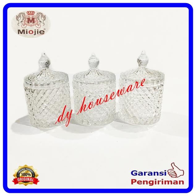 Gambar Toples Kristal Toples Kaca Susun 3 Miojie dari DY Houseware Kota Palembang Tokopedia